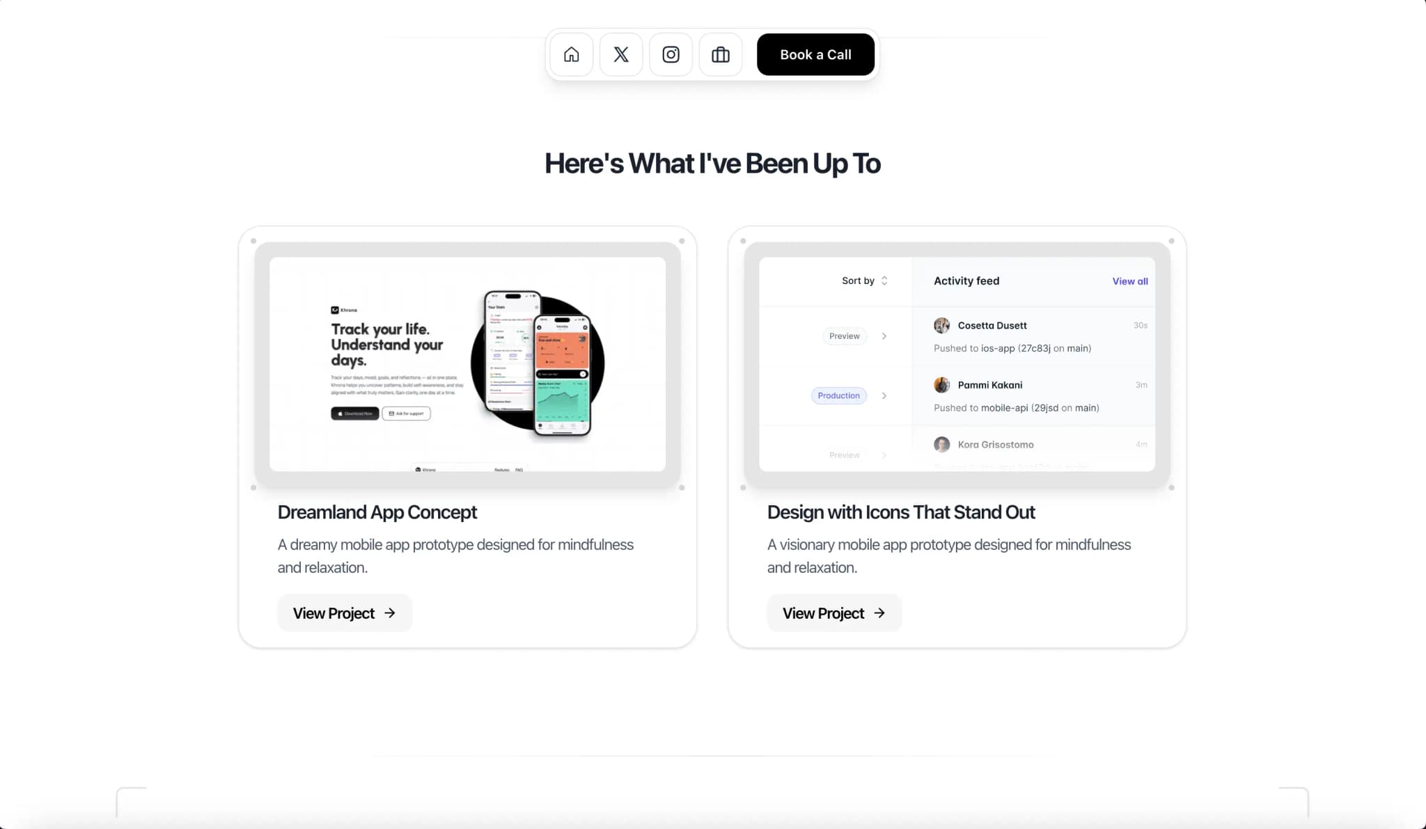 Minimal Portfolio screenshot 4