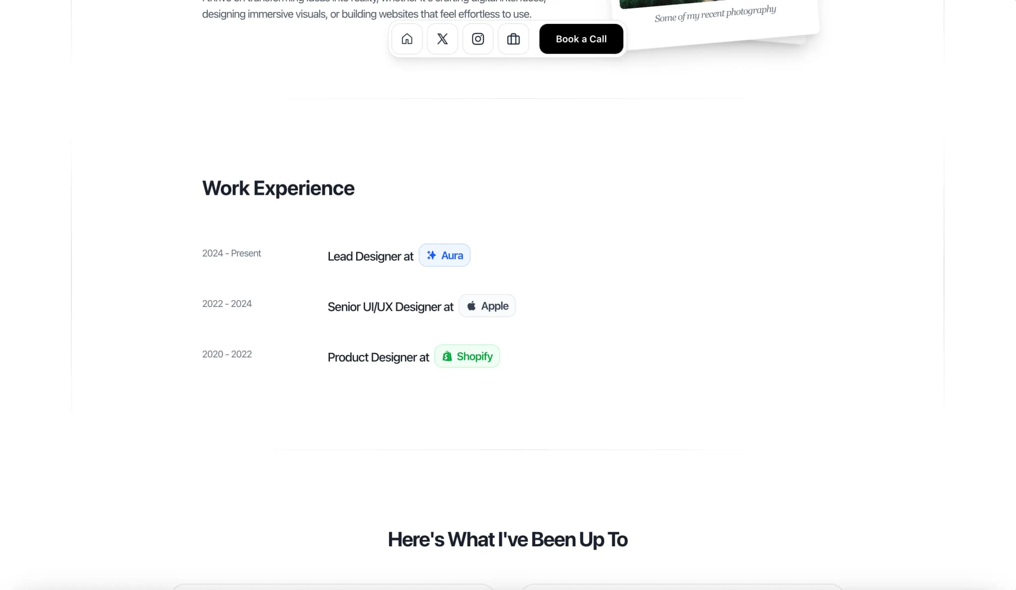 Minimal Portfolio screenshot 3